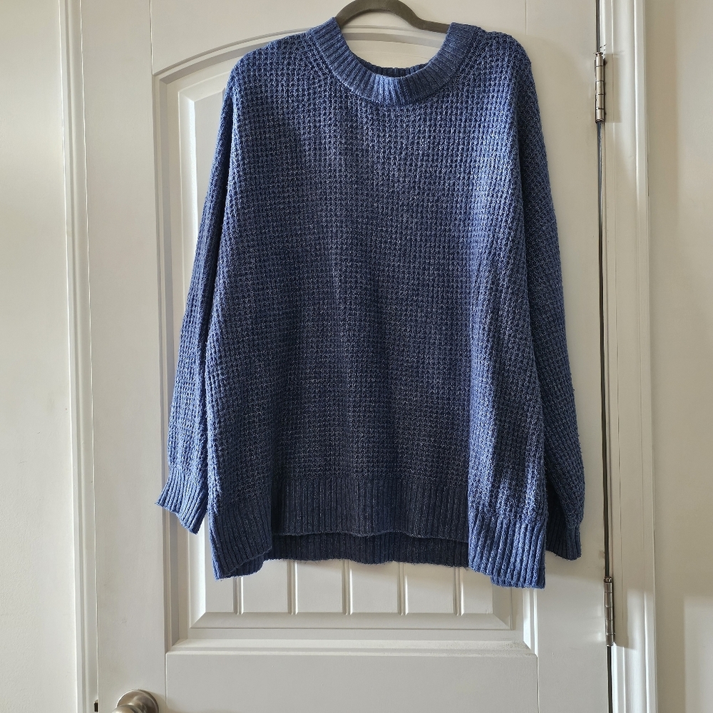 American Eagle Cozy Heather Blue Men's XL Knit Sweater
